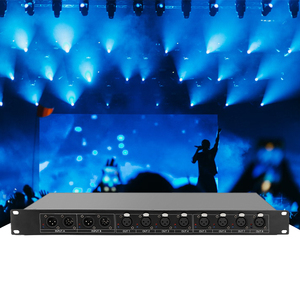 DMX Splitter Signal verstärker 8 Port DMX Splitter Bühnen maschine dmx rdm Splitter für Hochzeit/DJ/Party/Disco Controller - Product Image 1