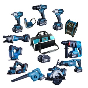 EKIIV 12pcs 15pcs 16pcs 18pcs in One 21v 18v <strong>Power</strong> Tools Combo <strong>Kit</strong> Cordless <strong>Pro</strong> 15-tool Lithium Ion Cordless Combos - Product Image 4