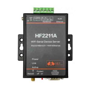 Enchufe DE LA UE disponible WiFi Serial Device Server RS232/RS485/RS422 HF2211A Módulo convertidor Ethernet para comunicación y redes - Product Image 1