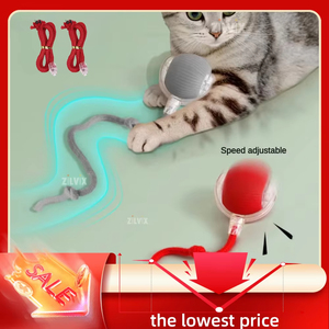 צעצועים כדור אינטראקטיבי 3 מצב אוטומטי מתגלגל כדור זנב נטענת חכם לחיות מחמד אימון לחקות עכבר