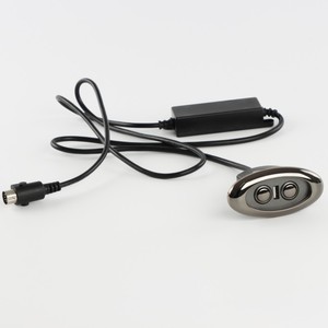 ALWSK-19 USB sinistra luce Push Rod sollevamento divano telecomando in plastica a due bottoni interruttore ovale accessori per mobili - Product Image 3