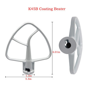 KSM150 K5ADH K5AWW K45DH Dough Hook K45WW Dây Whip, K45B Tráng Phẳng Beater Mixer Thay Thế Phụ Tùng Cho Kenmore - Product Image 3