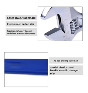 WieldMaster 6 "8" 10 "12" 可调扳手六角扳手多功能扳手工具宽开口可调扳手 - Product Image 6