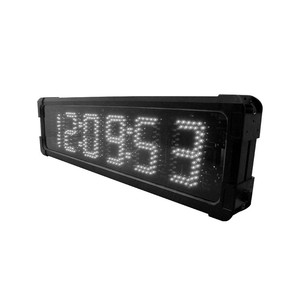 Ganxin 5 pollici bianco digitale sport cronometraggio maratona corsa orologio singolo lato funzione personalizzata LED conto alla rovescia - Product Image 4