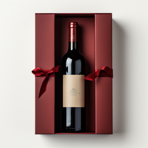 蛤壳式个性化香槟品酒盒礼品带瓶塞套装纸箱酒盒 - Product Image 6