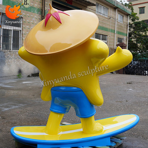 Dễ thương phim hoạt hình hình ảnh ngôi sao Điêu Khắc sợi thủy tinh sợi thủy tinh cửa trang trí cho trung tâm mua sắm sợi thủy tinh gia cố nhựa thủ công mỹ nghệ - Product Image 4