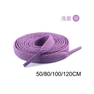 彩色平鞋带适合运动鞋滑冰定制连帽衫拉绳，带圆形橡胶端尖服装绳50/80/100/120 - Product Image 6