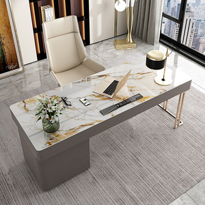 Mesa de ordenador de lujo de diseño italiano nórdico, escritorio de escritura Simple y moderno para el hogar - Product Image 4