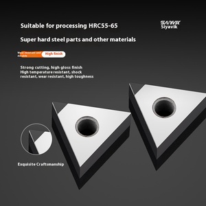 Nhập khẩu CBN CNC lưỡi tnmg Boron Nitride gia công thép cứng có độ bóng cao siêu cứng CNC lưỡi - Product Image 4