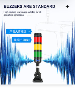 Son Cnc makinesi su geçirmez sinyal göstergesi kule lambası DC24V RYG Led yığını uyarı ışıkları - Product Image 6