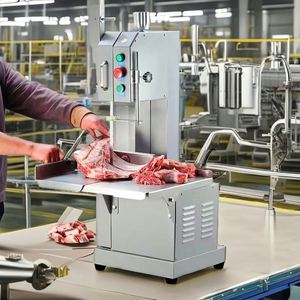 F280A Fleisch gefrorener Säge schneider Vertikaler elektrischer Knochen metzger Maschine Rindfleisch Restaurant Verwenden Sie Kern motor komponente Neue Fleisch verarbeitung - Product Image 3