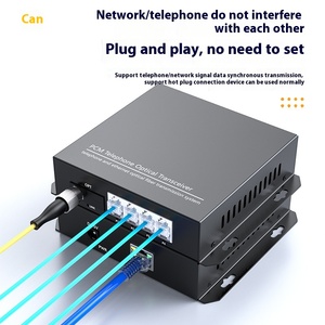 电话光端机用光纤转换器4通道PCM语音光纤转换器