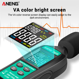 ANENG GN101智能声级计数字噪声计35-135分贝监测仪1年电子记录仪诊断工具 - Product Image 4