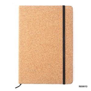 Wholesale Eco Friendly <strong>A5</strong> Cork Cover <strong>Notebook</strong> <strong>With</strong> <strong>Elastic</strong> Band Recyclable Journal Diary Book for Advertising - Product Image 2