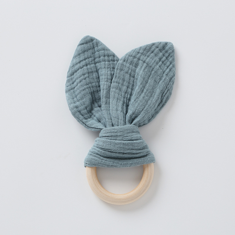 Dark green-gauze ears