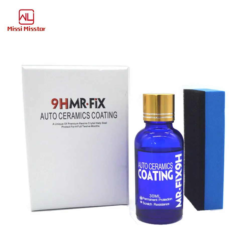 Protector de pintura de coche, líquido hidrofóbico antiarañazos Nano Mr Fix, recubrimiento de cera de cerámica 9H, 30ML, venta al por mayor