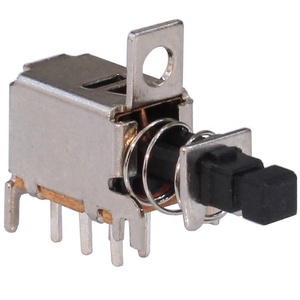 DPDT 6 Pin 2 NO 2 interruttore a chiave con rivestimento NC chiusura automatica scatola TV unidirezionale interruttore a pulsante orizzontale - Product Image 2