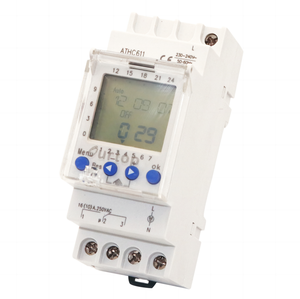 ATHC611M Digital Time Switch <strong>LCD</strong> <strong>Display</strong> Day/Week <strong>Program</strong> 24-240VAC/DC with 6 Language - Product Image 1