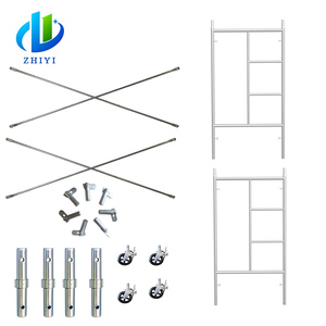 4-футовые телескопические лестничные леса Саудовской Аравии на колесах - Product Image 3