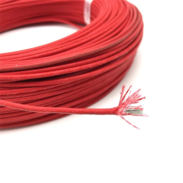 UL 3122 16awg/18awg silicone borracha isolado fibra de vidro trançado fio