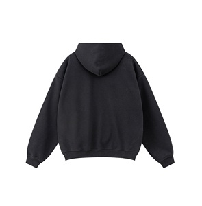 高品质氨纶棉混纺连帽衫男女通用套头衫 - Product Image 6