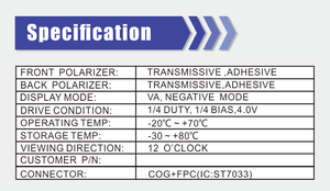 Werkseitig angepasste Größe Monochrome Original-Bildschirm anzeige HTN Lcd für Stromzähler - Product Image 5