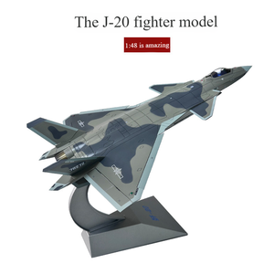 J-20 Fighter <strong>Model</strong> Diecast Toys 1:48/72/100 Scale Landing Gear Retractable Alloy Simulation <strong>Model</strong> - Product Image 2