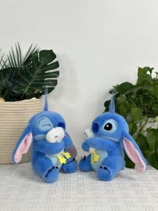 Fabrika toptan 20cm A11690 peluş oyuncaklar Kawaii peluş pençe makinesi PP pamuk tam stok dolması hayvanlar mavi dikiş