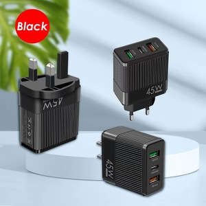 45W PD Fast Charger EU US UK Type-c 2 <strong>USB</strong> Port <strong>Multiple</strong> <strong>Output</strong> <strong>Adapter</strong> Mobile Phone Travel Wall Charger for Mobile Phone - Product Image 3