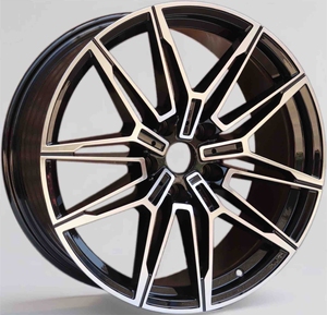 ล้อแม็ก8-10J 18 20 21นิ้วขอบล้อใหม่5X112mm ล้ออลูมิเนียม25 30 35ET พร้อมหน้าเครื่องจักรสีดำมันวาวสำหรับ BMW - Product Image 3