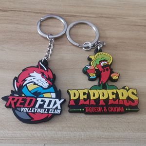 Wholesale Cheap Customized Pvc Rubber Keychain With Logo 2D /3D Soft PVC Keychains Custom Logo for Promotion <strong>Gifts</strong> - Product Image 3