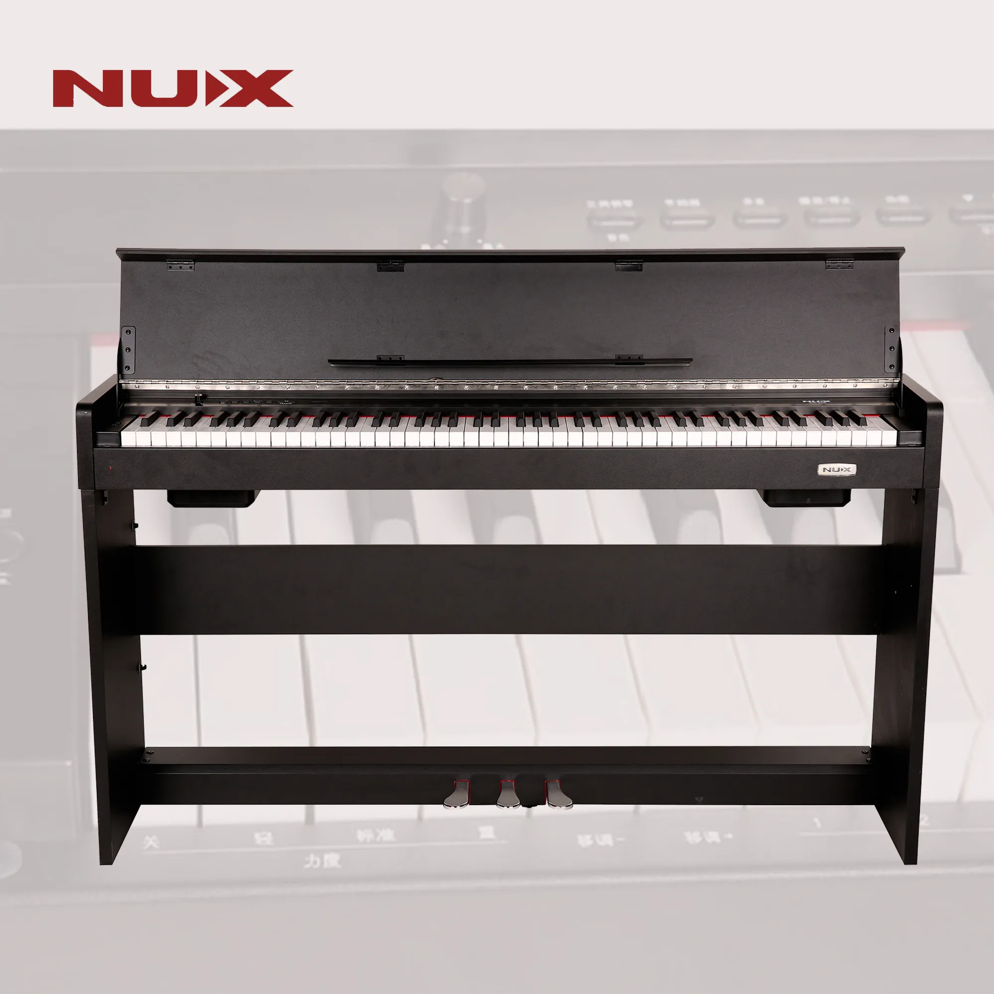 NUX pianoforte digitale tastiera insegnamento intelligente made in China commercio all'ingrosso Nero/Bianco di colore WK-310