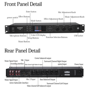 <strong>Digital</strong> <strong>Audio</strong> <strong>Processor</strong> Dual- <strong>DSP</strong> With Bluetooth Front Effector KTV 5.1Pre - Effects for Karaoke <strong>System</strong>