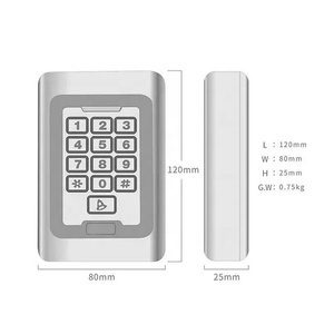 Lettore di prossimità sistema di controllo dell'ingresso della scheda RFID controllo accessi con tastiera autonoma - Product Image 5