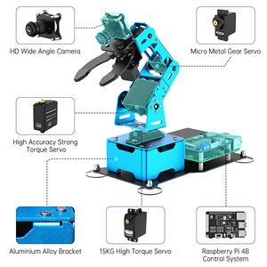 Hiwonder ArmPi mini 4DOF Vision Roboterarm Angetrieben von Raspberry Pi Support Python, OpenCV Target Tracking für Anfänger