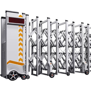 ที่มีคุณภาพสูงหดเลื่อนอัตโนมัติสวนซ้อนอลูมิเนียมรั้วประตูหลักนอก - Product Image 1