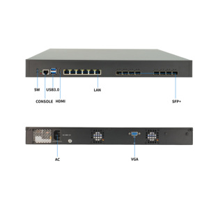 6 Ethernet 12*10G SFP Mikrotik Router 12.13th Gen 1U Rack Pfsense Firewalls 6 <strong>Network</strong> 12*10G Firewall Router <strong>Server</strong> Cloud <strong>Server</strong> - Product Image 2