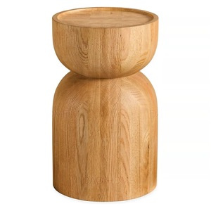 越南工厂批发高品质环保实木边桌乡村茶几 - Product Image 6