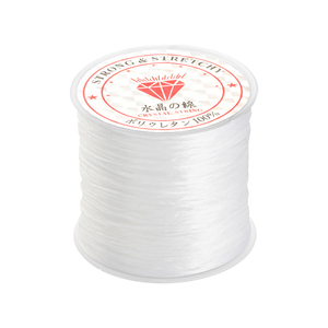 0.7mm Clear Crystal Strong Stretchy Elastic <strong>String</strong> Transparent Beading Line for Bracelet and Beading Making - Product Image 1