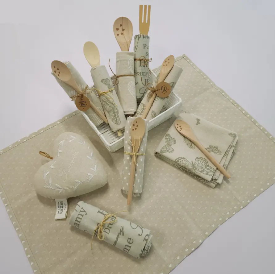ITALY style gift packing towels with spoon set