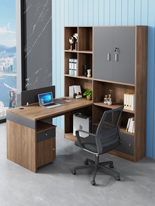 Modular văn phòng bảng nhân viên bàn cubicle Máy Trạm Đồ nội thất văn phòng thiết lập văn phòng phân vùng bàn và ghế với Tủ hồ sơ - Product Image 4