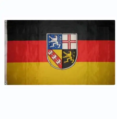 Bandiera di alta qualità 3x5 FT bandiera germania Saarland bandiera in poliestere bandiera interna esterna