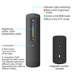 2,4 г RF One Zone беспроводной RGB RGBW RGBCCT простой светодиодный пульт дистанционного управления - Product Image 2