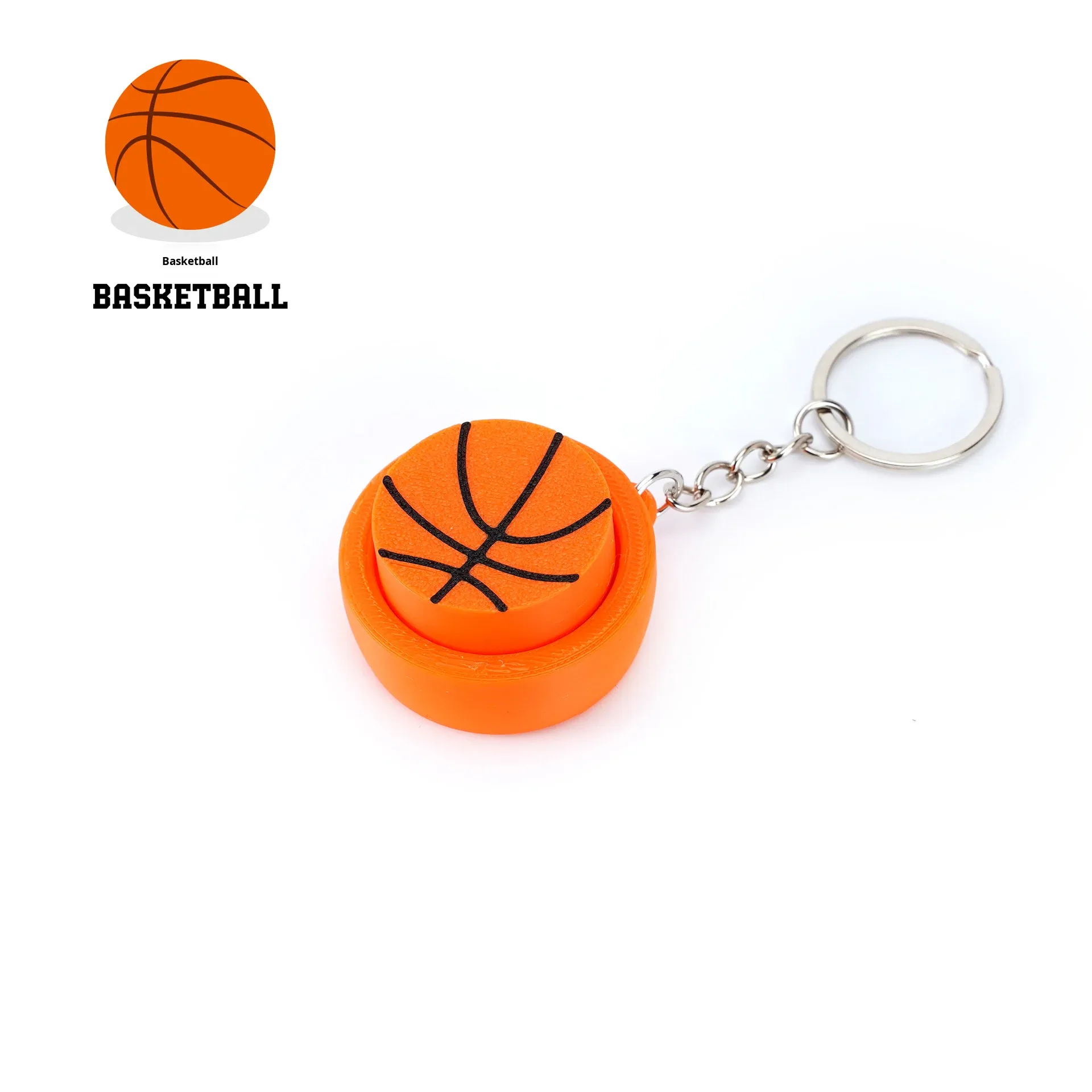 Porte-clés basket-ball bouton