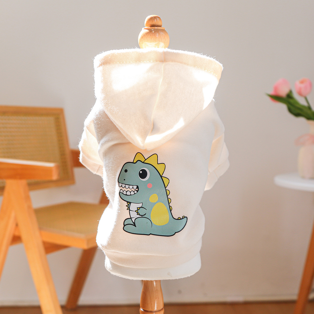 Little dinosaur white sweatshirt