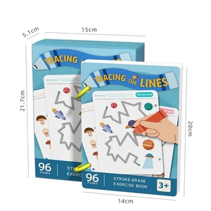 Excelente práctica Aprender a escribir patrones Dibujo Líneas Formas Pluma Control Trazado Libro DE TRABAJO PARA NIÑOS - Product Image 1