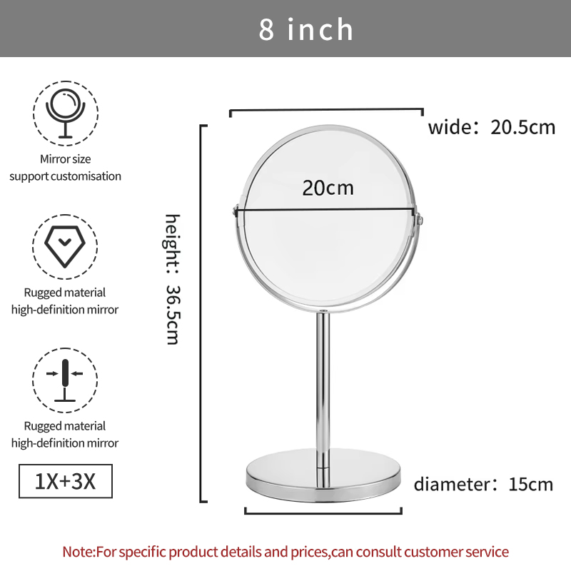 8inch 104B Chrome, 1X+3X