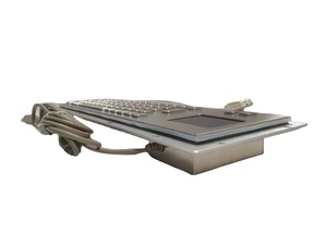 U Shape <strong>Keys</strong> Metal <strong>Keyboard</strong> with Trackball and <strong>Number</strong> Keypad - Product Image 3