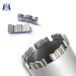 Huazuan Turbo Top Diamond Wave Core Broca Segmento Piezas de herramientas eléctricas personalizables para trabajos de hormigón Compatible con OEM - Product Image 1