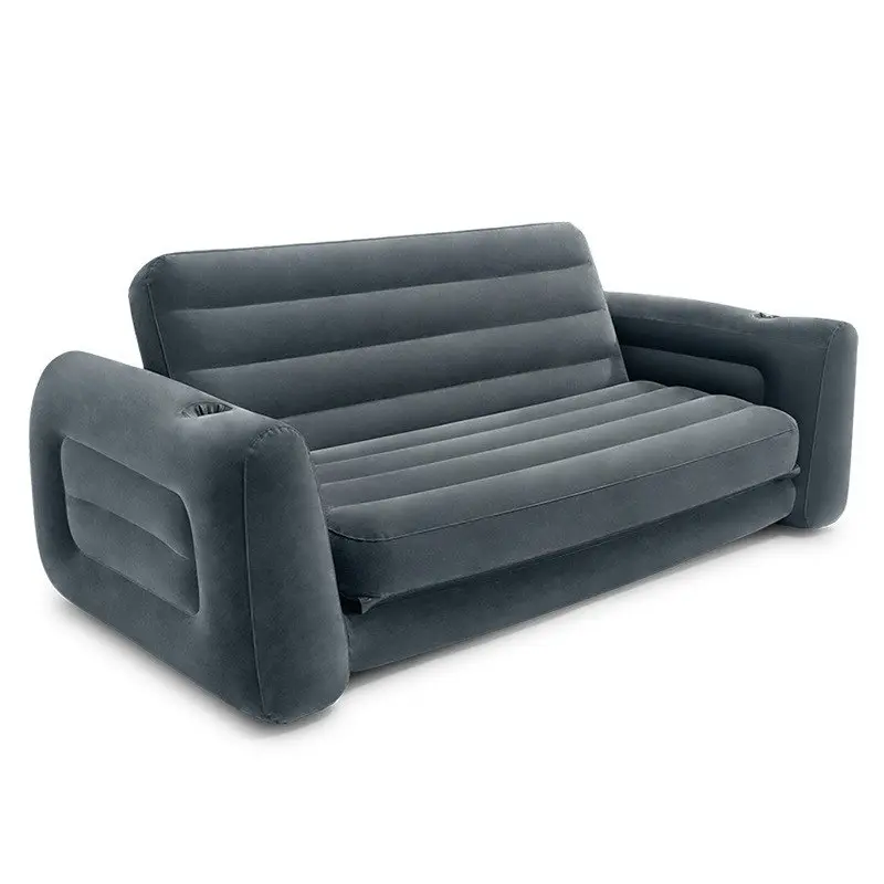Intex 66552 yüksek kaliteli şişme kat çift kişi kare Modern hava kanepe sandalye mobilya oturma odası kanepe